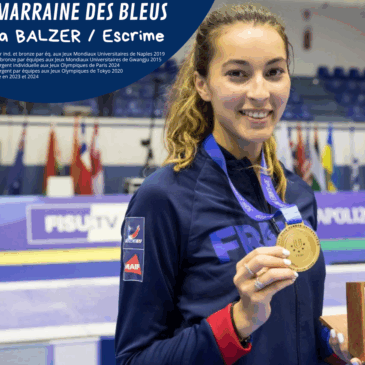 Le mot de la marraine des Bleus : Sara Balzer.